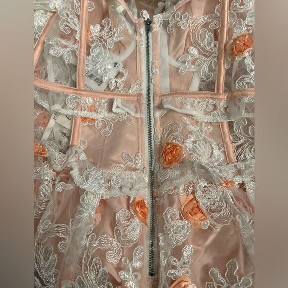 New free People For Love & Lemons Tessa Midi Dress/ Size M - Picture 9 of 11